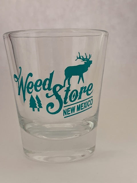 Shot Glass with green printing