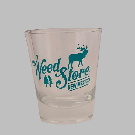 Shot Glass with green printing